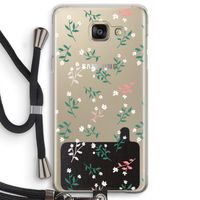 Small white flowers: Samsung Galaxy A5 (2016) Transparant Hoesje met koord