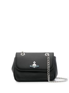 Vivienne Westwood sac porté épaule à plaque logo - Noir