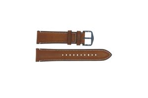 Horlogeband Fossil FTW4004 Leder Bruin 22mm