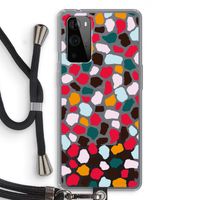 Colored Giraffe: OnePlus 9 Pro Transparant Hoesje met koord