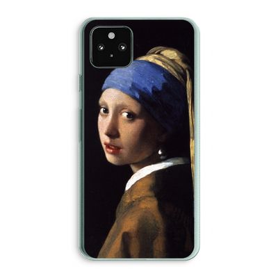 The Pearl Earring: Google Pixel 5a 5G Transparant Hoesje