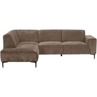 Leen Bakker - Hoekbank Romy Links - Egon - Stof - Taupe - 195x260x78 Cm