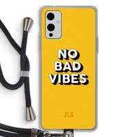 No Bad Vibes: OnePlus 9 Transparant Hoesje met koord