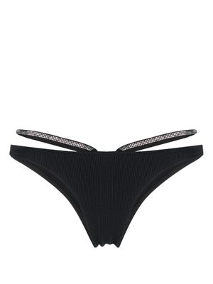 Heron Preston bas de bikini à bande strassée - Noir