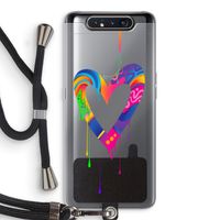 Melts My Heart: Samsung Galaxy A80 Transparant Hoesje met koord