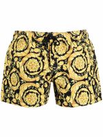 Versace short de jogging à imprimé baroque - Noir - thumbnail