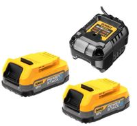 DeWalt Accessoires DCB1102E2-QW 18V XR POWERSTACK kit: DCB1102 lader | 2x Compact POWERSTACK accu - DCB1102E2-QW