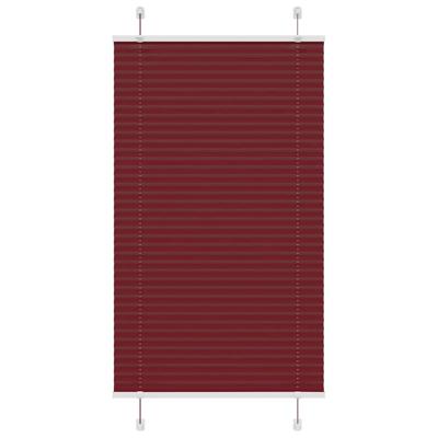 Pliss rolgordijn 75x150 cm stofbreedte 74,4 cm bordeauxrood