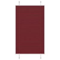 Pliss rolgordijn 75x150 cm stofbreedte 74,4 cm bordeauxrood