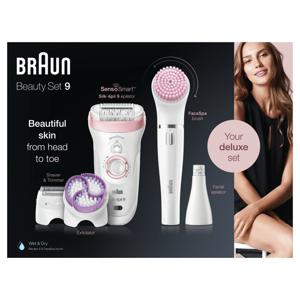 Braun Silk-épil 9 Silk-épil Beauty Set 9 9-975 Epileerapparaat, Scheerapparaat, Scrubber, Reiniger