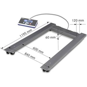 Kern UIB 600K-1 Palletweegschaal Weegbereik (max.) 600 kg Resolutie 200 g Meerdere kleuren