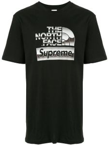 Supreme t-shirt TNF à logo métallisé - Noir