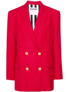 Moschino blazer à boutonnière croisée - Rouge