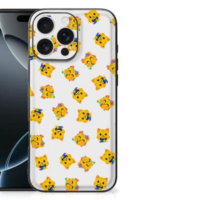 Back Case voor iPhone 16 Pro Max Katten Emojis