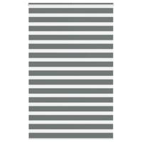 VidaXL Zebra rolgordijn 140x200 cm stofbreedte 135,9 cm donkergrijs