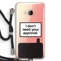 Don't need approval: HTC U Play Transparant Hoesje met koord