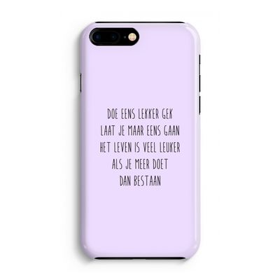 Gek: Volledig Geprint iPhone 7 Plus Hoesje