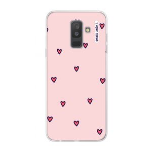 Hartjes: Samsung Galaxy A6 Plus (2018) Transparant Hoesje