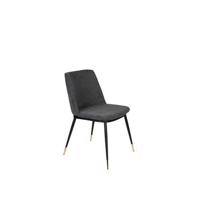 Housecraft Living Lionel Eetkamerstoelen Donkergrijs - Set van 2