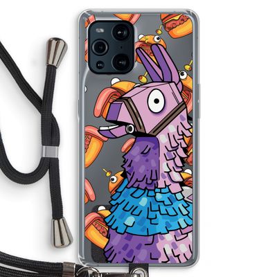 Loot Burger: Oppo Find X3 Pro Transparant Hoesje met koord