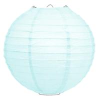 Luxe bol feest lampion - ijsblauw - dia 25 cm - papier Luxe bol feest lampion - ijsblauw - dia 25 cm - papier