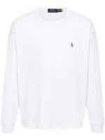 Polo Ralph Lauren chemise en coton à imprimé Polo Pony - Blanc