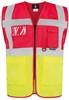 Korntex KX802 Executive Multifunctional Safety Vest Berlin - Red/Yellow - M