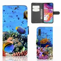 Samsung Galaxy A70 | Telefoonhoesje | Met pasjeshouder | Vissen