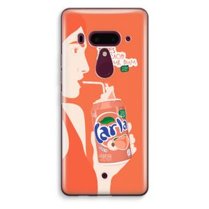 Peach please!: HTC U12+ Transparant Hoesje