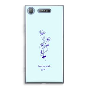 Bloom with grace: Sony Xperia XZ1 Transparant Hoesje