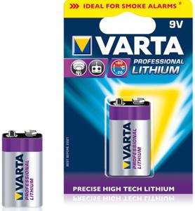 Varta Lithium 9v Smoke Detector 6lr61 6122301401