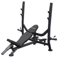 MAXXUS Incline halterbank PRO - Fitnessbank met Rack - Belastbaar tot 285 kg - Zwart