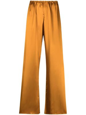 Forte Forte pantalon ample à fini satiné - Orange