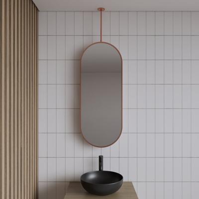 Badkamerspiegel Gliss Design Halo | 40x90 cm | Verticaal | Ovaal | Koper rose
