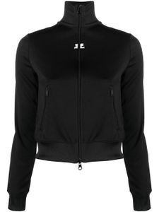 Courrèges veste cintrée à fermeture zippée - Noir