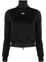 Courrèges veste cintrée à fermeture zippée - Noir