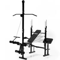 Physionics Multifunctionele fitnessbank met lat pulley