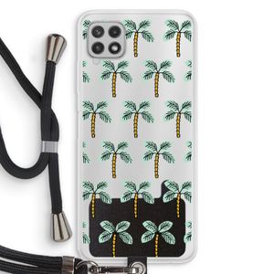 Paradise: Samsung Galaxy A22 4G Transparant Hoesje met koord