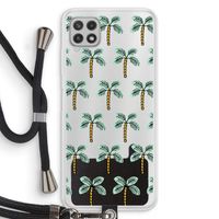 Paradise: Samsung Galaxy A22 4G Transparant Hoesje met koord
