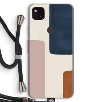 Geo #5: Pixel 4a 5G Transparant Hoesje met koord Geo #5: Pixel 4a 5G Transparant Hoesje met koord