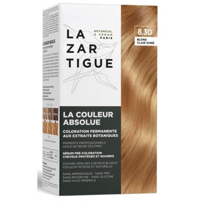 Lazartigue La Couleur Absolue Permanent Haircolour Pakket 8.30 Light Golden Blond Set Lazartigue La Couleur Absolue Permanent Haircolour Pakket 8.30 Light Golden Blond Set