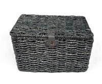 Bakkersmand blauwgrijs medium 40x26x25 met deksel