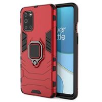 OnePlus 8T Hybride Hoesje met Ringhouder - Rood