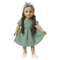 Heless Poppenjurk groen met ruches, 28-35 cm