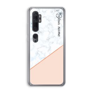 Marmer in stijl: Xiaomi Mi Note 10 Pro Transparant Hoesje