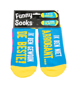Funny socks - Ik ben niet arrogant