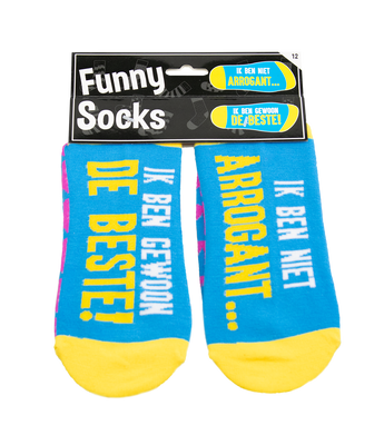 Funny socks - Ik ben niet arrogant