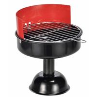Asbak BBQ/grill - rood - 13 x 15 cm - feest/cadeau asbakken