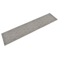 VidaXL Keukenmat wasbaar geruit 60x300 cm fluweel