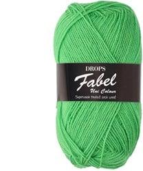 Drops Fabel Uni Colour 118 Parrot Green